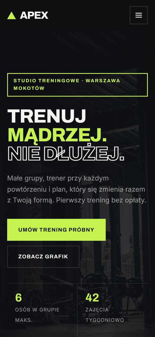Wersja mobilna — APEX Performance