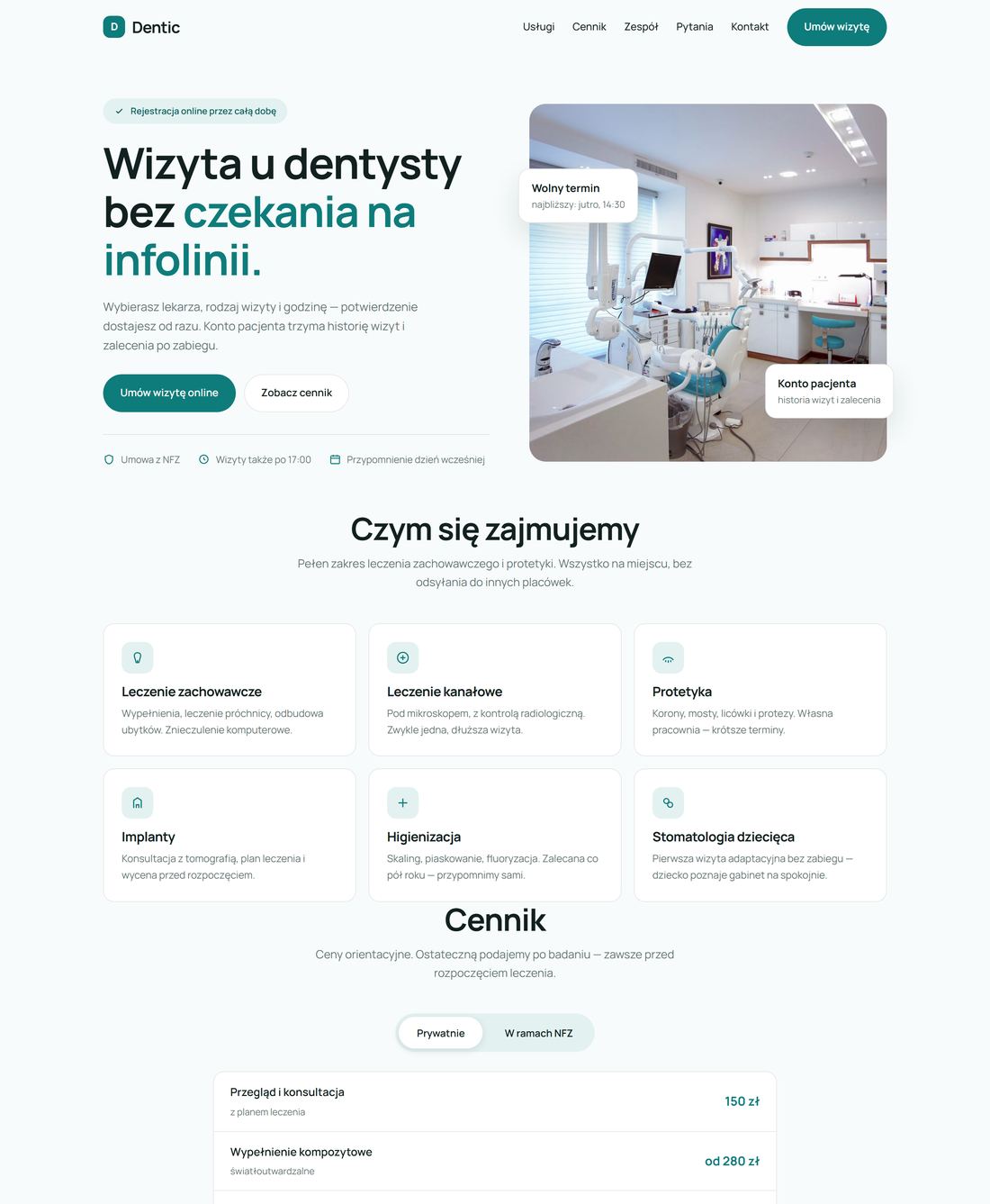 Zrzut strony — Gabinet