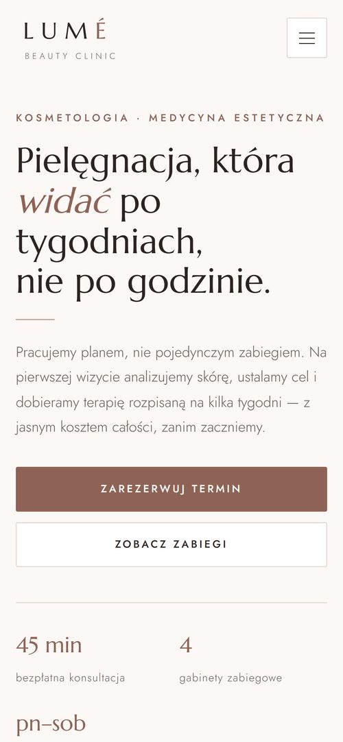 Wersja mobilna — LUMÉ Beauty